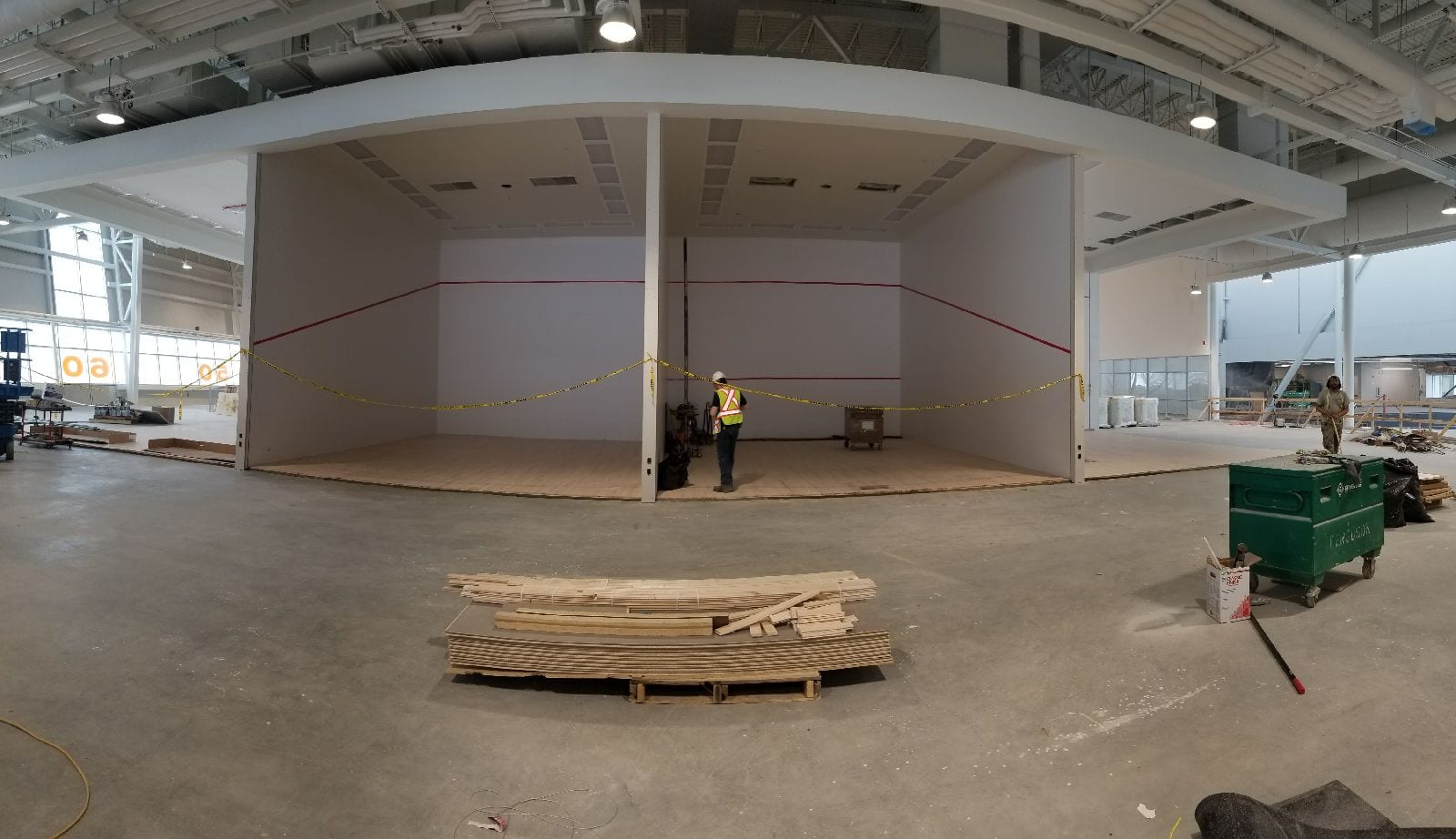 Squash Court Installation Phase 1 Red Deer Alberta Gsp